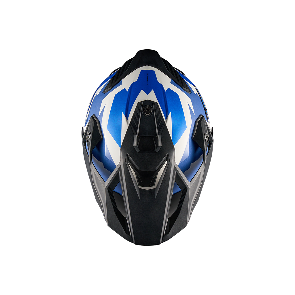 Адвенчър каска NEXX Y.TRAVL PRIMAL BLUE RED — снимка 4