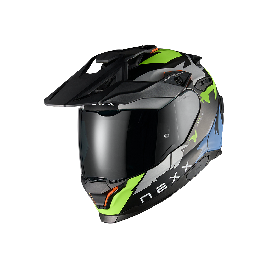 Адвенчър каска NEXX Y.TRAVL PRIMAL NEON BLACK MATT — снимка 2