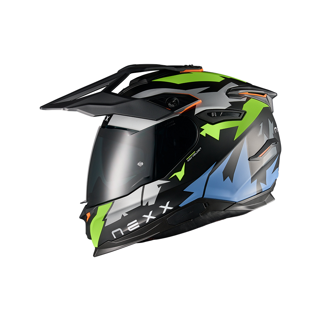 Адвенчър каска NEXX Y.TRAVL PRIMAL NEON BLACK MATT