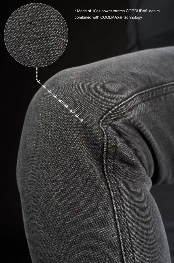 Дамски мото дънки PANDO MOTO Kaya Slim Grey - Slim-Fit Armalith® — снимка 5