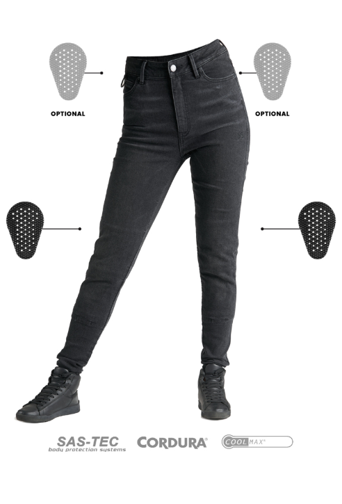 Дамски мото дънки PANDO MOTO KUSARI COR 01 - Skinny-Fit Cordura® — снимка 2
