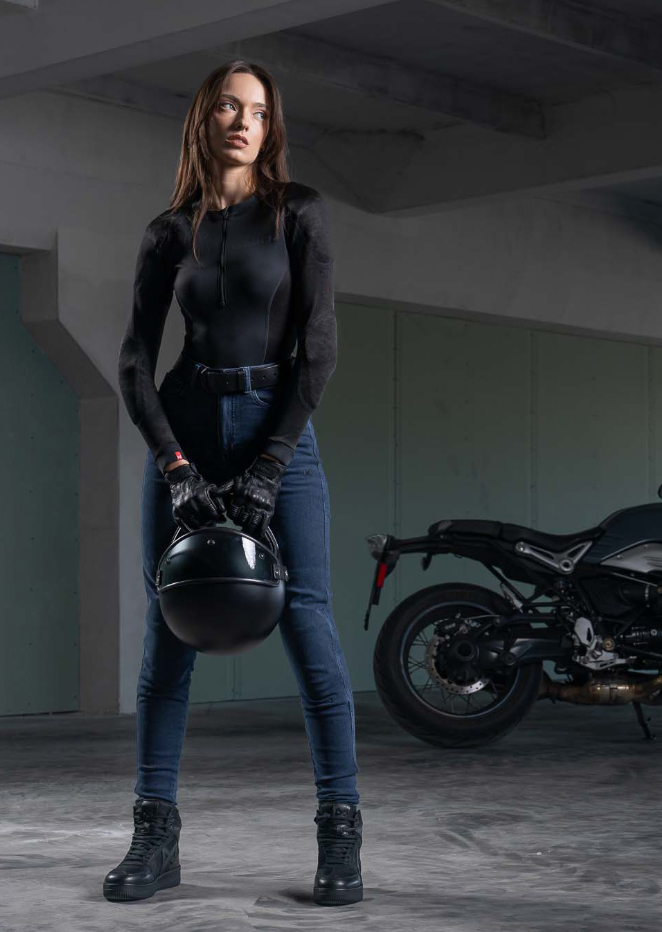 Дамски мото дънки PANDO MOTO KUSARI COR 02 - Skinny-Fit Cordura® — снимка 2