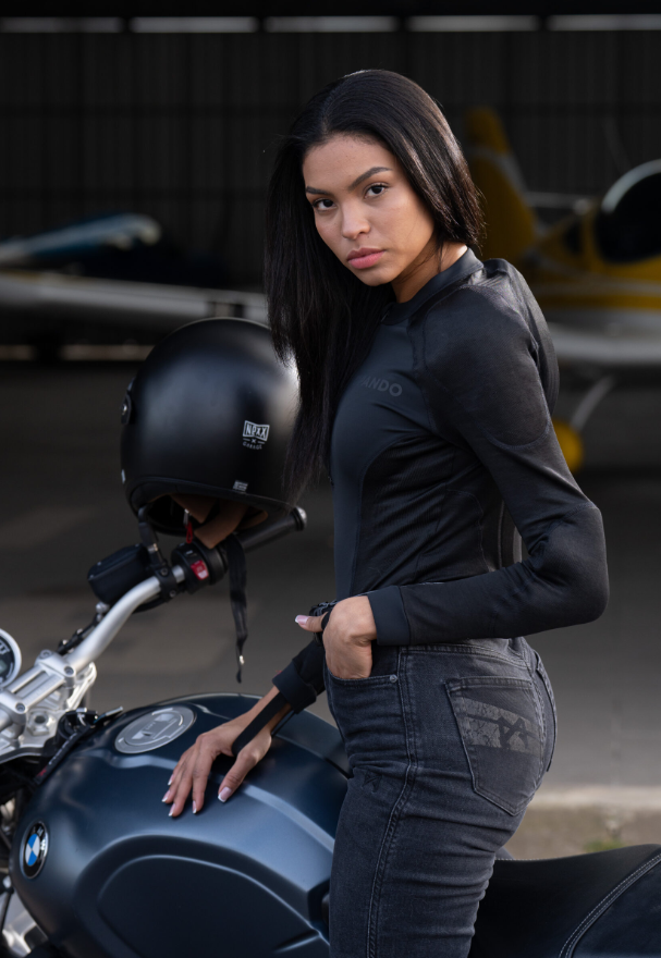 Дамско протекторно боди PANDO MOTO - SHELL WW BLACK 02 — снимка 5
