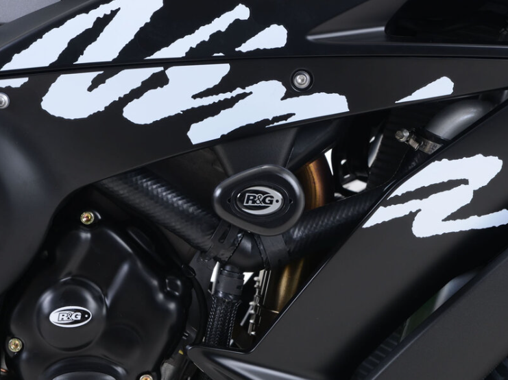 Краш тапи R&G RACING Aero Crash Protectors - White Kawasaki ZX10-R/RR 21-25 — снимка 6