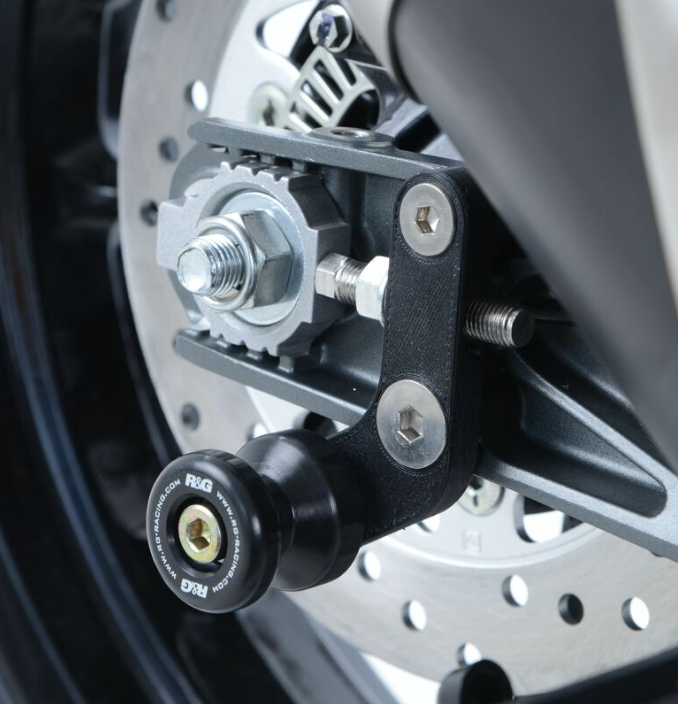 Адаптери за стойка R&G RACING Offset Cotton Reels Black KTM RC 390 17-21 / 125 17-21 / Duke 125 17-23 — снимка 5