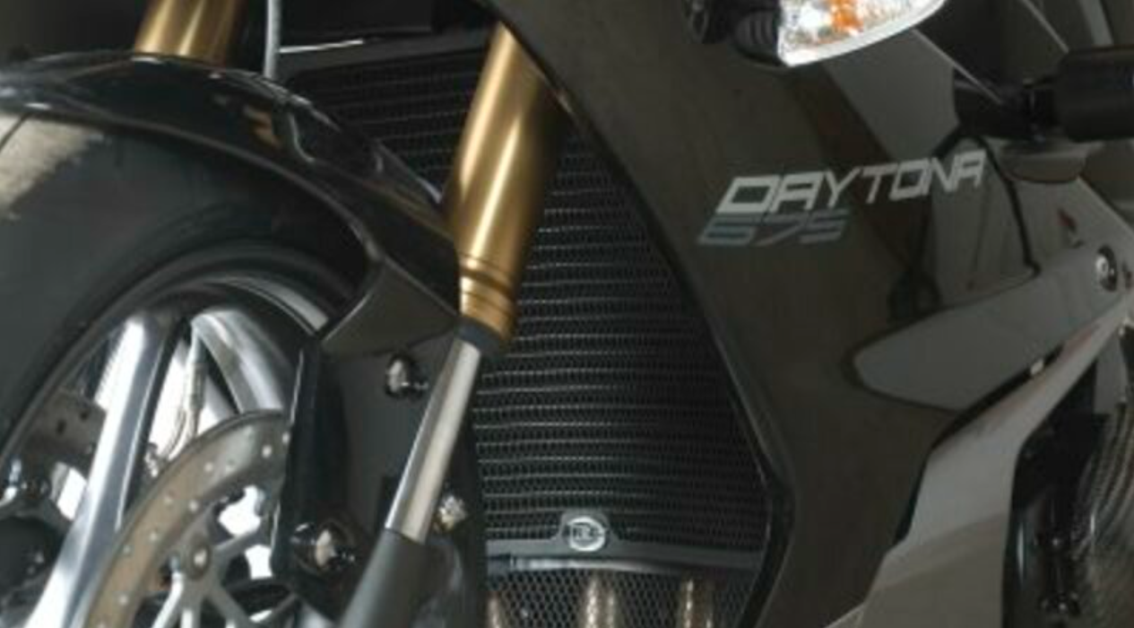 Протектор за радиатор R&G RACING Pro Radiator Guard Black - Triumph Daytona 675 13-17 — снимка 2