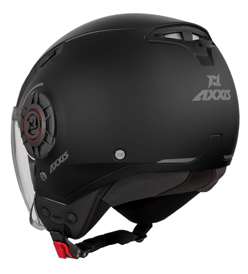 КАСКА ЗА СКУТЕР METRO S SOLID V2 A1 BLACK МАТТ — снимка 2