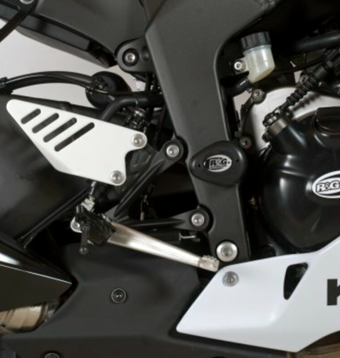Краш тапи R&G RACING Aero Crash Protectors White Kawasaki ZX6R 636 13-25 — снимка 4