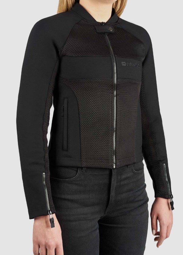 Дамско текстилно яке Pando Moto STEALTH BLACK AAA — снимка 4