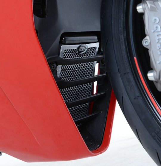 Протектор за радиатор R&G Racing Aluminium Radiator guard - RED Ducati Supersport 937 17-24 — снимка 4