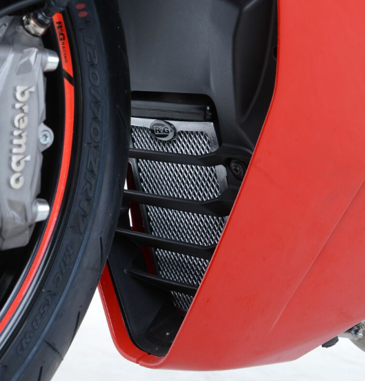 Протектор за радиатор R&G Racing Aluminium Radiator guard - RED Ducati Supersport 937 17-24 — снимка 3
