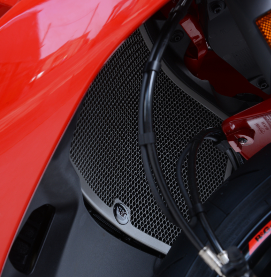 Протектор за радиатор R&G Racing Aluminium Radiator guard - RED Ducati Supersport 937 17-24 — снимка 2