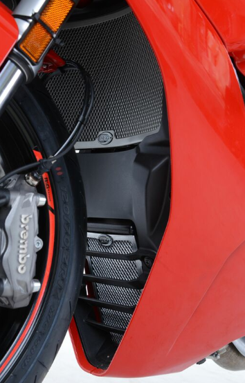 Протектор за радиатор R&G Racing Aluminium Radiator guard - RED Ducati Supersport 937 17-24