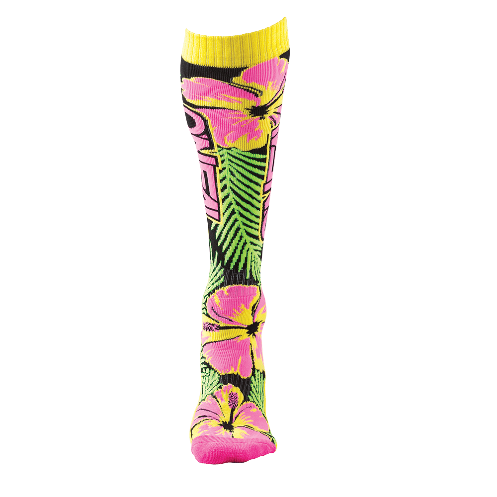 Термо чорапи O'NEAL PRO MX ISLAND pink/green/yellow — снимка 2