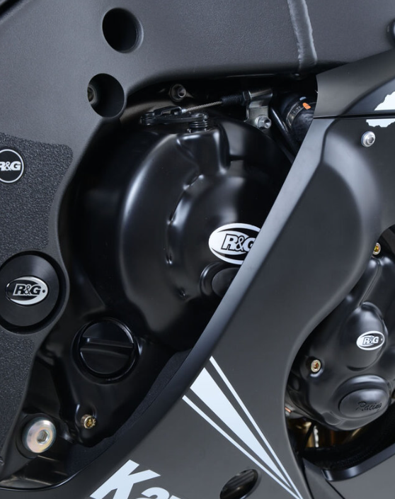 Комплект протектори за двигател R&G RACING Race Series Engine Case Protection Cover Set - Black Kawasaki ZX-10R 11-25 — снимка 6