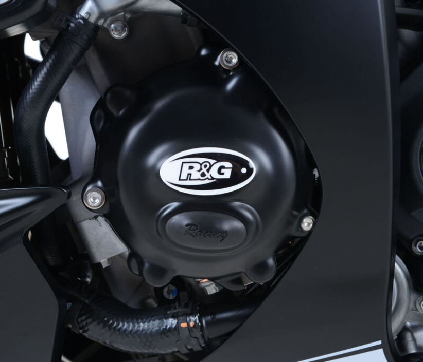 Комплект протектори за двигател R&G RACING Race Series Engine Case Protection Cover Set - Black Kawasaki ZX-10R 11-25 — снимка 4