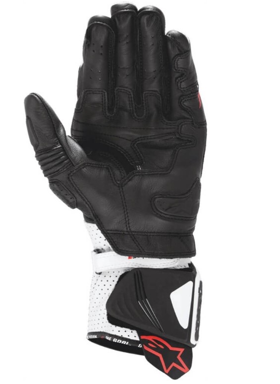 Кожени ръкавици ALPINESTARS GP PRO V4 BK/WH — снимка 2