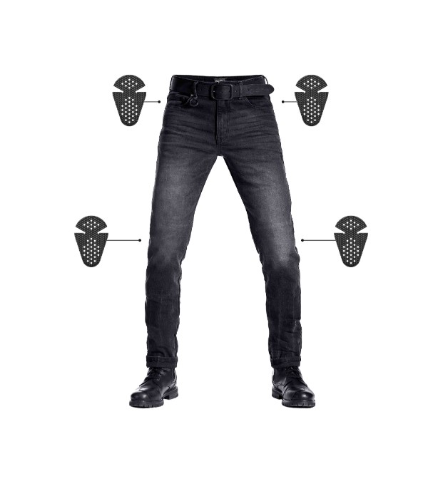 Мото дънки PANDO MOTO ROBBY BLACK LONG- Slim-fit Cordura® — снимка 6