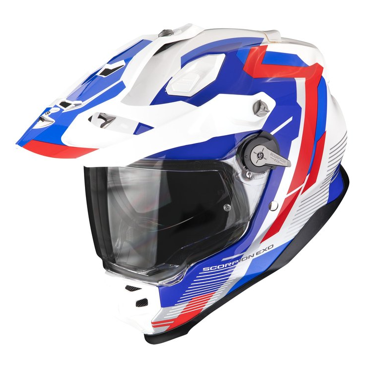 Каска SCORPION ADF-9000 AIR PATROL White-Blue-Red