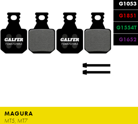Вело спирачни накландки GALFER BIKE FD487G1053 PERFORMANCE Brake Pad — снимка 2