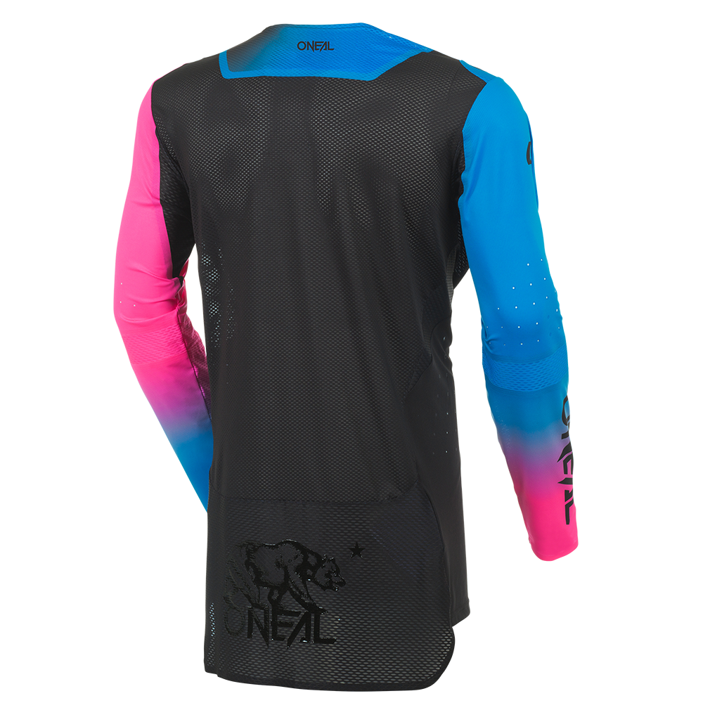Мотокрос блуза O'NEAL PRODIGY FIVE SIX V.27 BLACK/NEON PINK — снимка 2