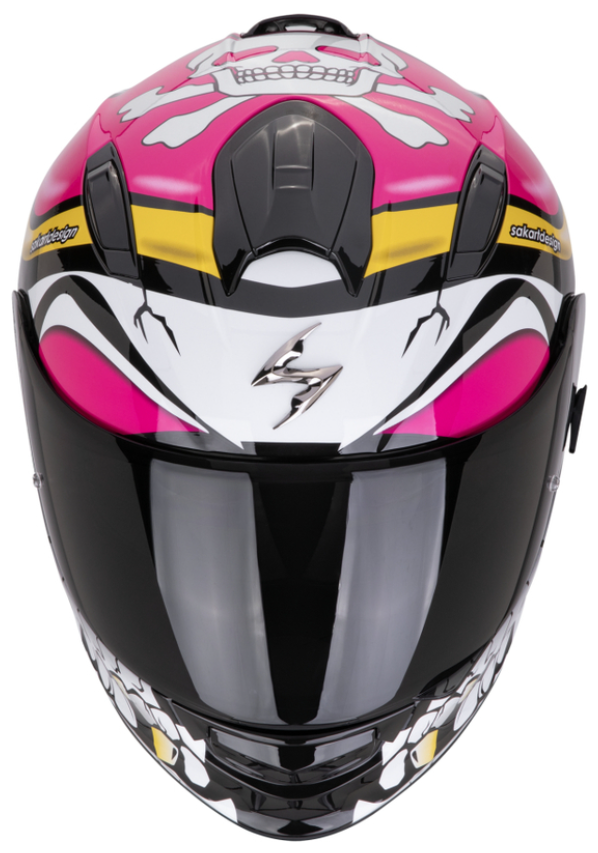 Каска SCORPION EXO-491 PIRATE Pink — снимка 3