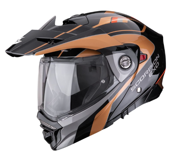 Каска SCORPION ADX-2 SOLID KAMPS Black-Copper