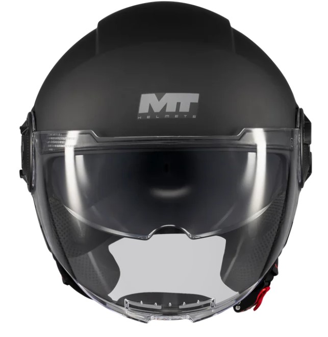 КАСКА ЗА СКУТЕР MT VIALE SV S PURE A1 BLACK MATT — снимка 3
