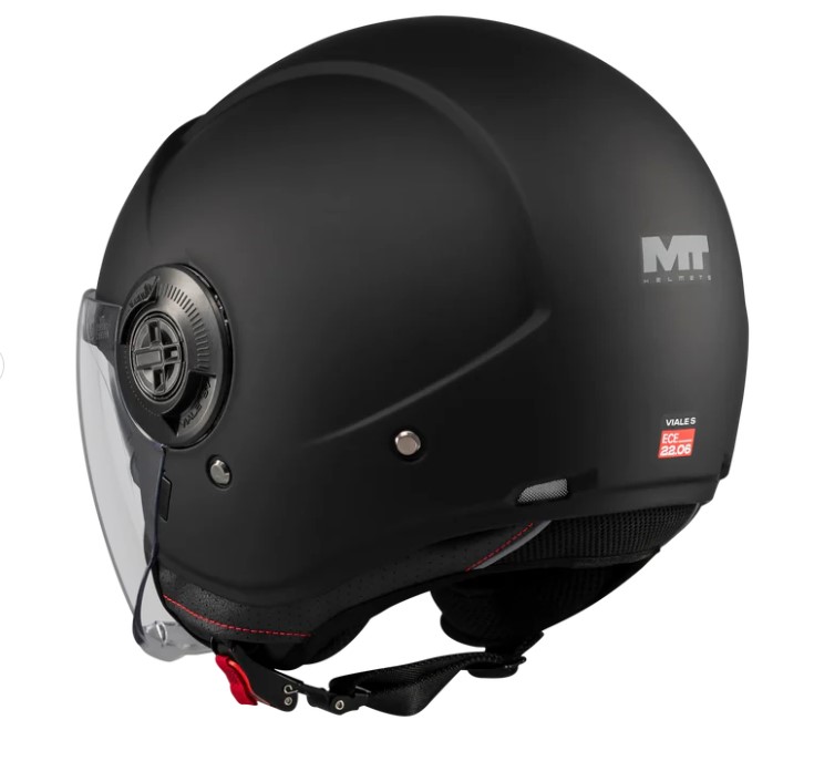 КАСКА ЗА СКУТЕР MT VIALE SV S PURE A1 BLACK MATT — снимка 4