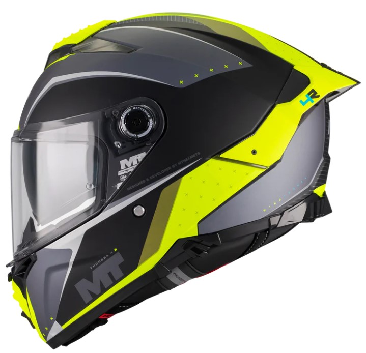 Каска MT THUNDER 4 R SV WIND TUNNEL B3 MATT — снимка 2