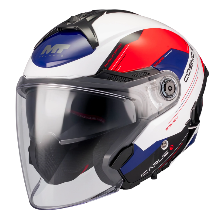 Скутер каска MT COSMO SV ICARUS A5 GLOSS — снимка 3