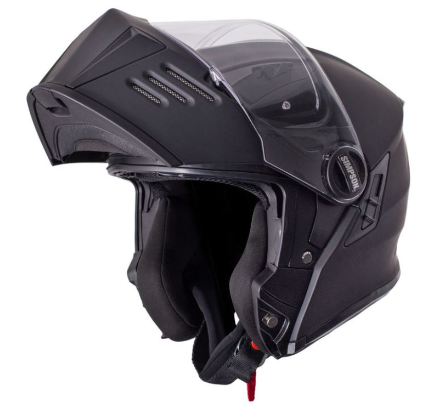 Каска SIMPSON Darksome 06 SOLID MATT BLACK — снимка 2