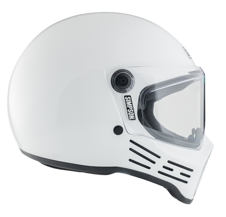 Каска SIMPSON M30 Matt White — снимка 2
