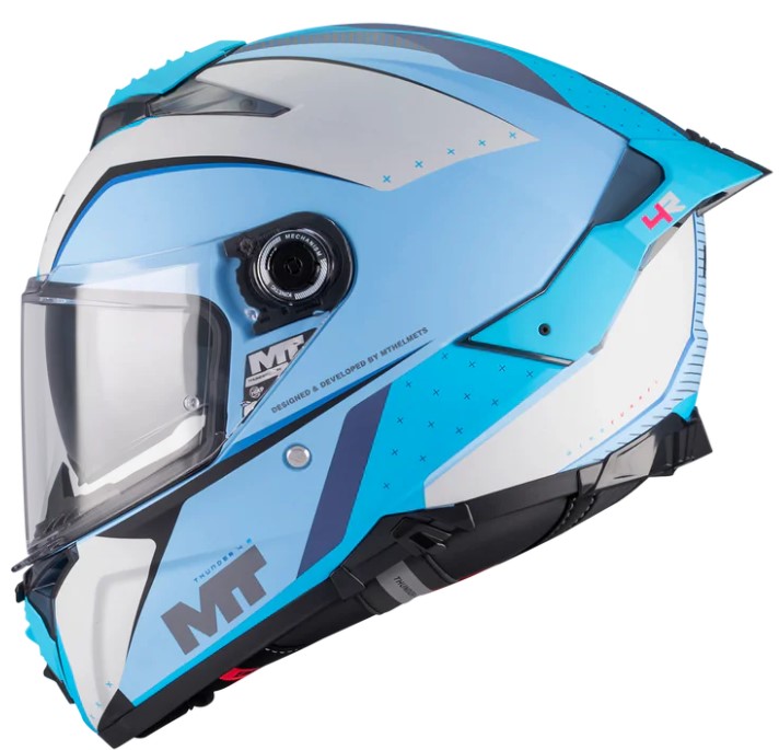 Каска MT THUNDER 4 R SV WIND TUNNEL C7 MATT — снимка 2