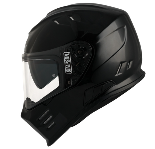 Каска SIMPSON Venom 06 Solid Gloss Black_3