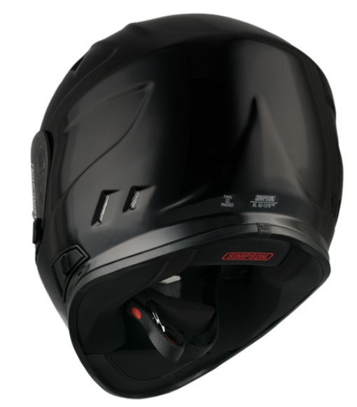 Каска SIMPSON Venom 06 Solid Gloss Black_2