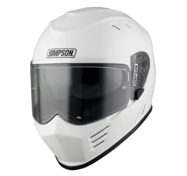 Каска SIMPSON Venom 06 Solid Gloss White