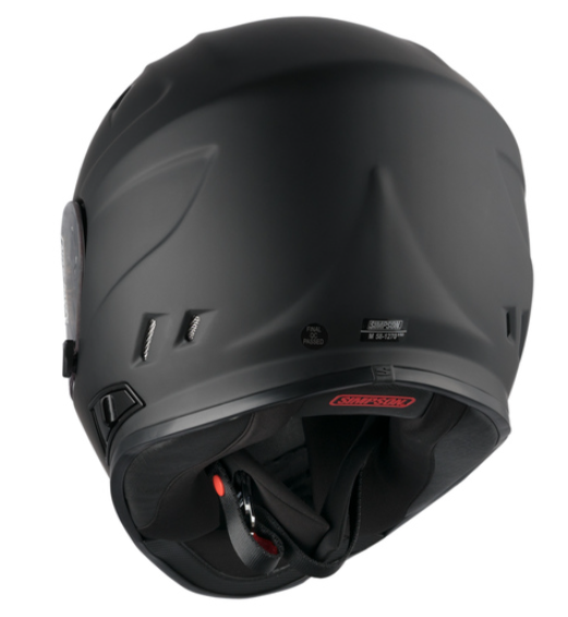 Каска SIMPSON Venom 06 Solid Matt Black — снимка 4