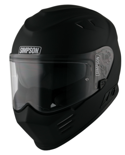 Каска SIMPSON Venom 06 Solid Matt Black — снимка 2