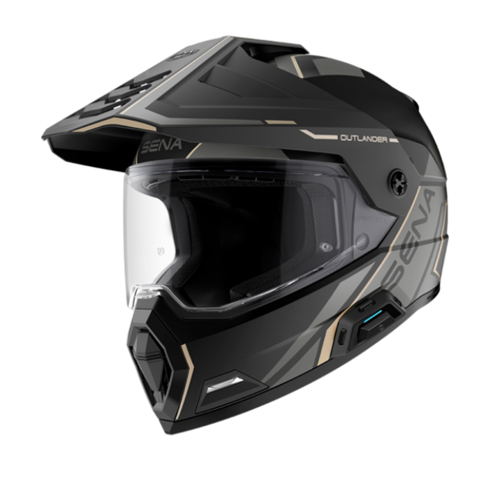 Каска SENA Outlander Flat Black