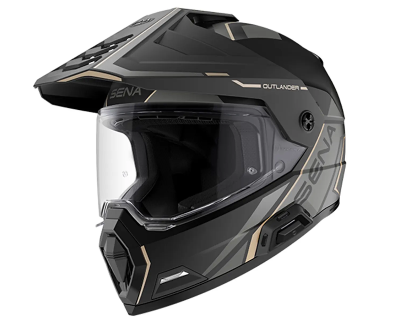Каска SENA Outlander Flat Black_2