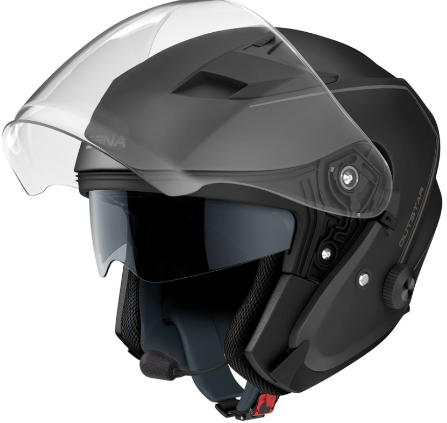 Каска SENA Outstar 2 2206 Matt Black