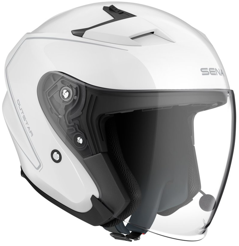 Каска SENA Outstar 2 2206 White — снимка 2