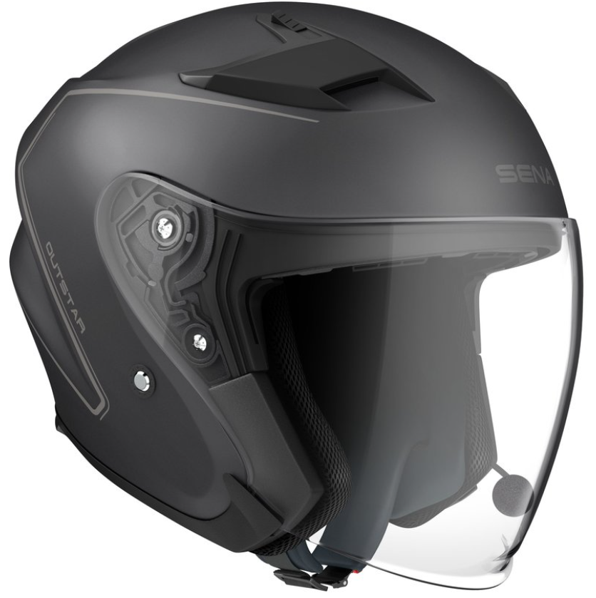 Каска SENA Outstar S Matt Black — снимка 2