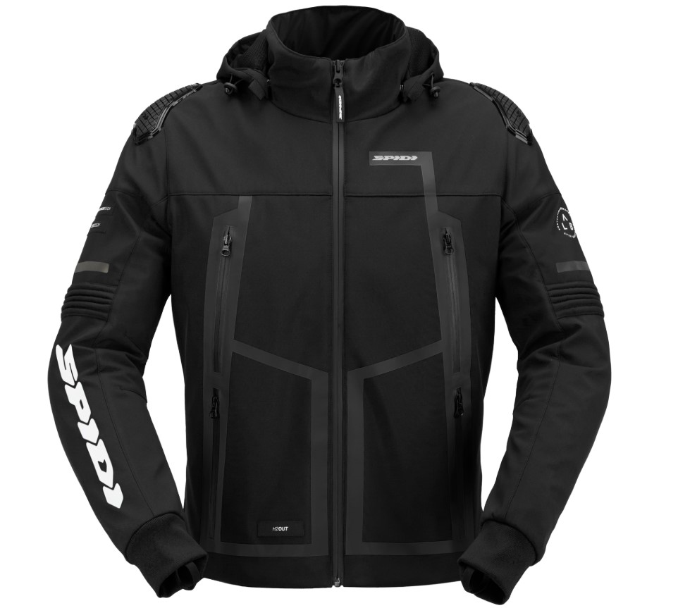 Текстилно мото яке SPIDI HOODIE WARRIOR H2OUT BLACK