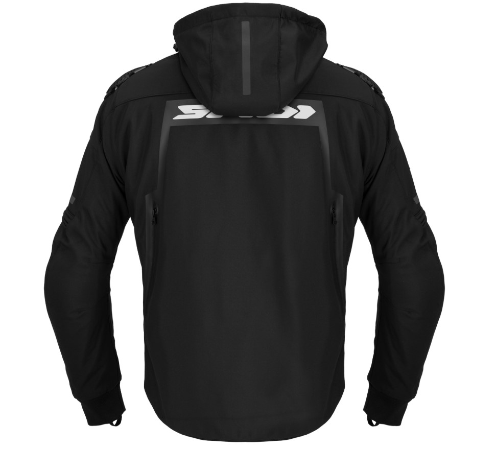 Текстилно мото яке SPIDI HOODIE WARRIOR H2OUT BLACK — снимка 2