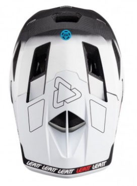 Вело каска LEATT MTB Gravity 6.0 Carbon V24 White — снимка 3