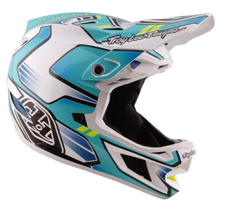 Вело каска Troy Lee Designs D4 Composite Helmet MIPS Crest Real Teal — снимка 3