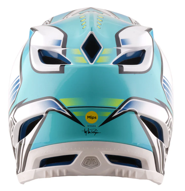 Вело каска Troy Lee Designs D4 Composite Helmet MIPS Crest Real Teal — снимка 2