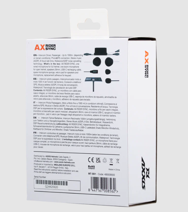 Комуникационна система AXXIS AX-RIDER SYNC — снимка 2